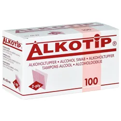 Alkotip Alcoholdoekjes 45x87 mm 100 Stuks